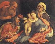 Lorenzo Lotto Madonna and Child with Saints Spain oil painting artist
